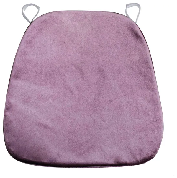 Мягкая ПОДУШКА для пластикового стула бархатная пыльный инжир #418/419