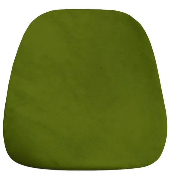 Мягкая ПОДУШКА для пластикового стула бархатная зеленая #315