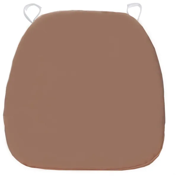 Мягкая ПОДУШКА для пластикового стула габардиновая кофе с молоком #514