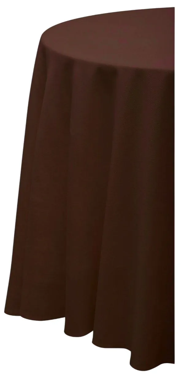 Скатерть круглая ГАБАРДИНОВАЯ Рондо шоколадная #537