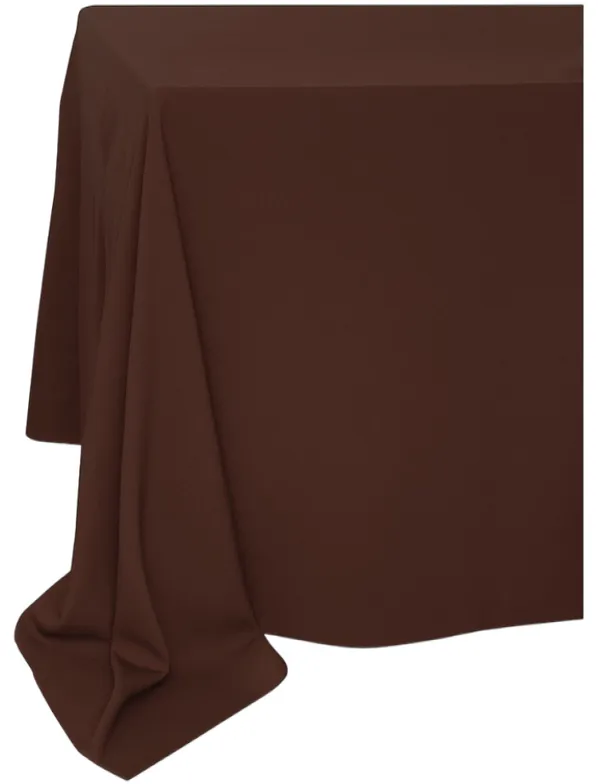 Скатерть прямоугольная ГАБАРДИНОВАЯ Рондо шоколадная #537