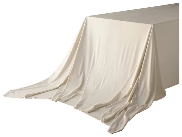 Скатерть прямоугольная БАРХАТНАЯ Альт бежевая #402