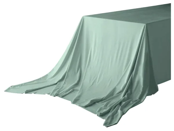 Скатерть прямоугольная БАРХАТНАЯ бесшовная Альт МЕНТОЛОВАЯ #430