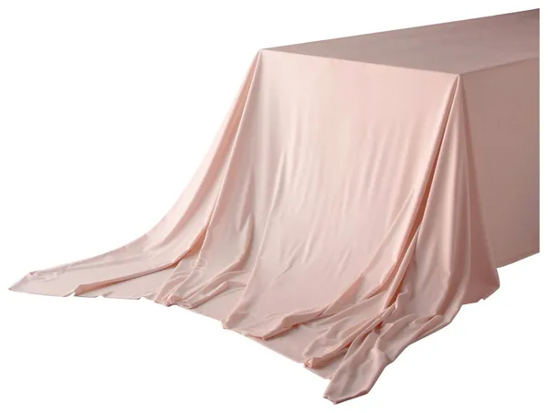 Скатерть прямоугольная БАРХАТНАЯ бесшовная Альт НЕЖНО-РОЗОВАЯ #414