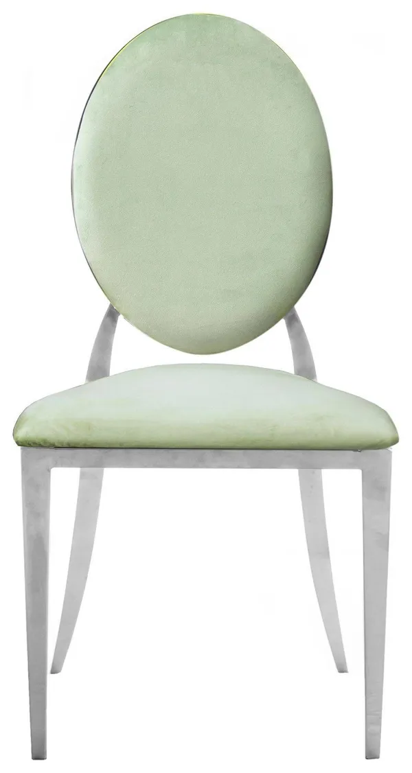 Стул серебряный ДЮПОН 2.1 папоротниковый #412