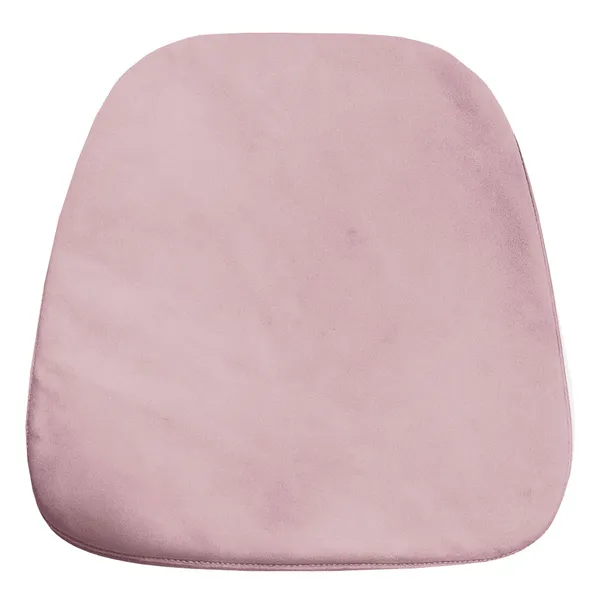 Мягкая ПОДУШКА для пластикового стула бархатная розовая #304