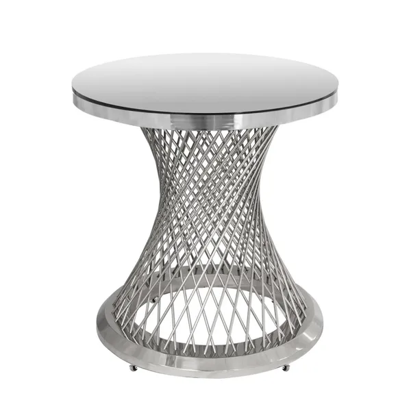 Аренда стол для торта ГЕРОЛЬД с зеркальной столешницей серебряный | Go Rent