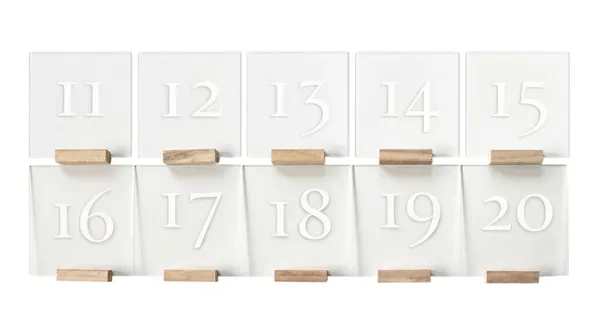 Номерки для стола РИТМ – КОМПЛЕКТ 11-20