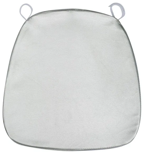 Мягкая ПОДУШКА для пластикового стула серебряная #811