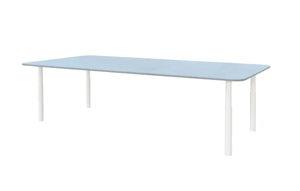 Стол детский ОРФЕЙ с бархатной голубой столешницей #107