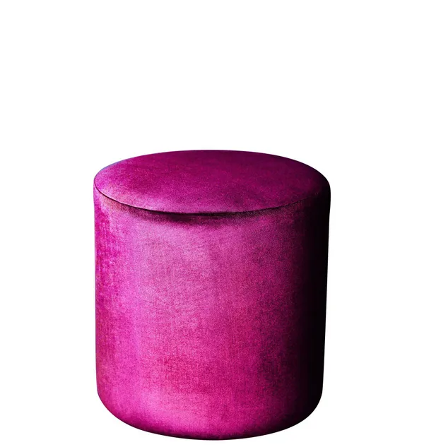 Пуф средний НОРМАН бархатный фуксия #324