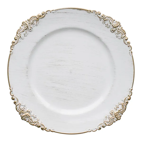 Тарелка ЖИЗЕЛЬ подстановочная с ЗОЛОТЫМ кантом