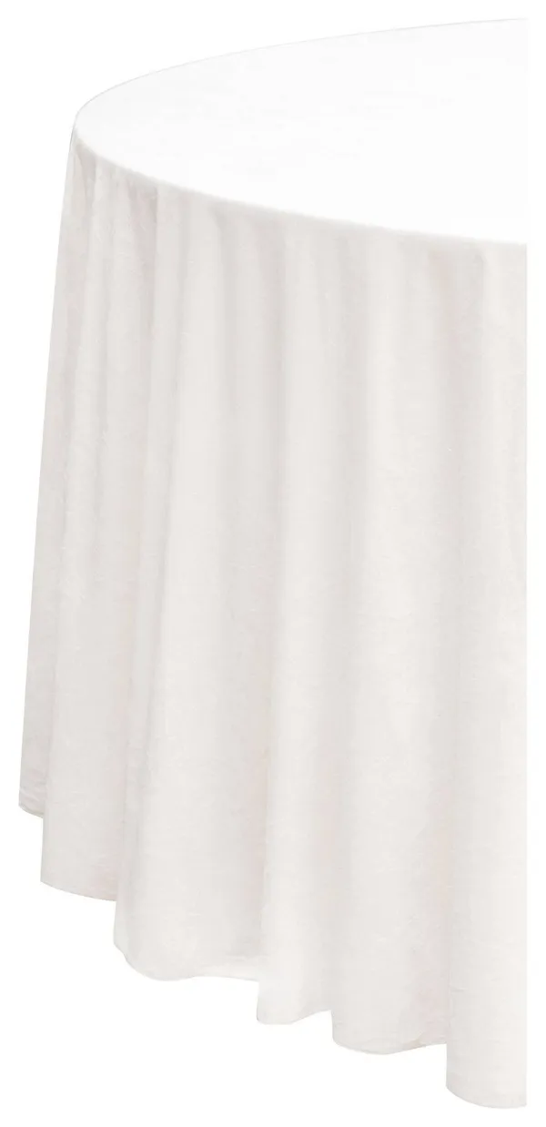 Скатерть круглая БАРХАТНАЯ Альт АЙВОРИ #401