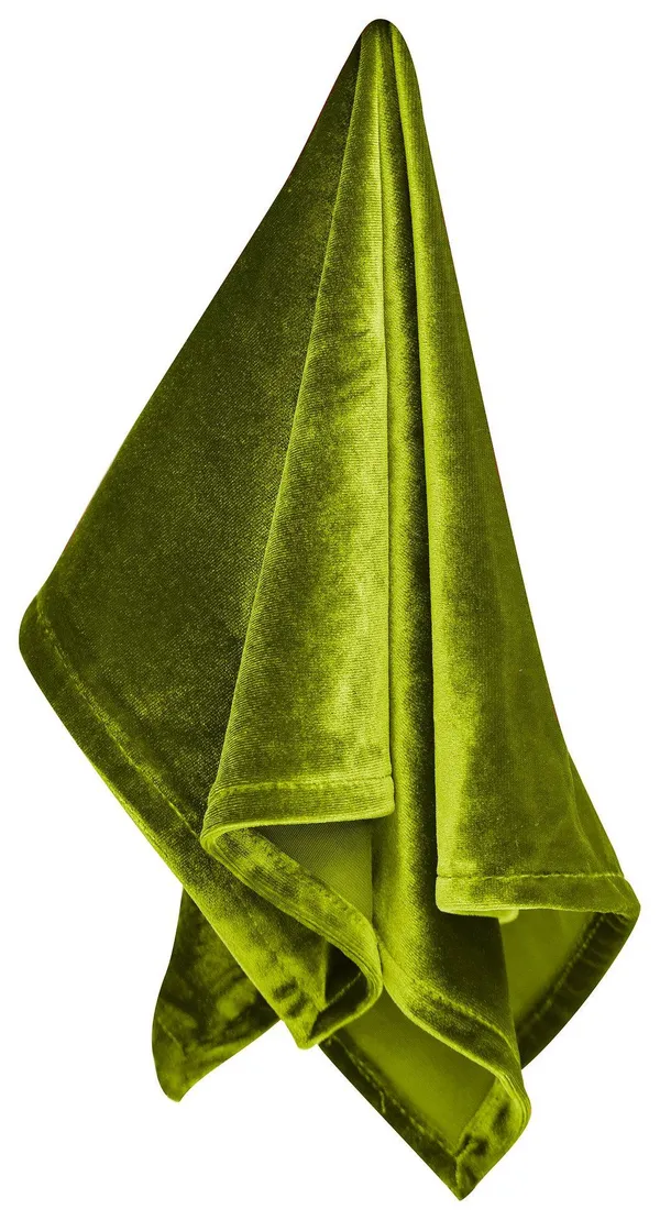 Салфетка ИЛЕР зелёная бархатная — праздничный штрих к сервировке