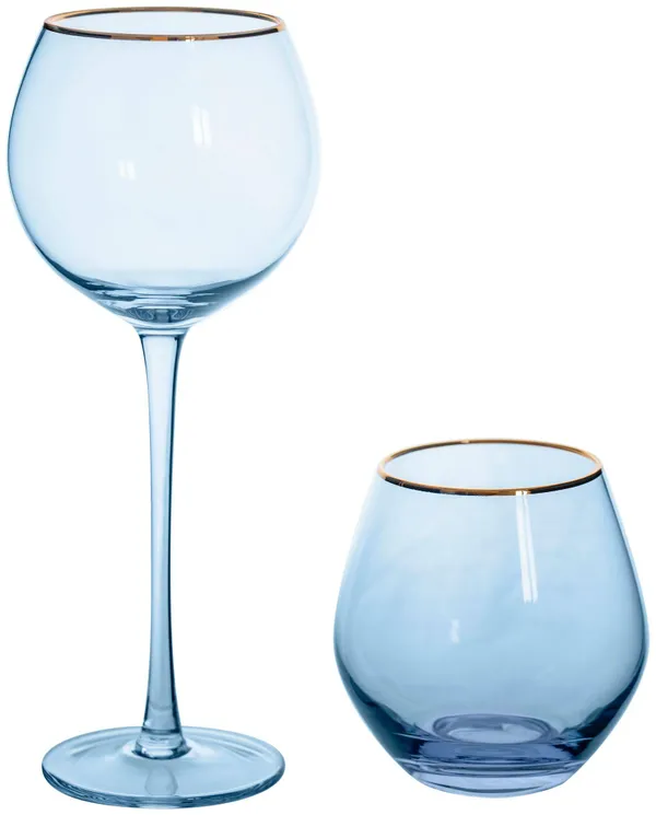 Бокал ультрамариновый АЛОНСО – набор из 2