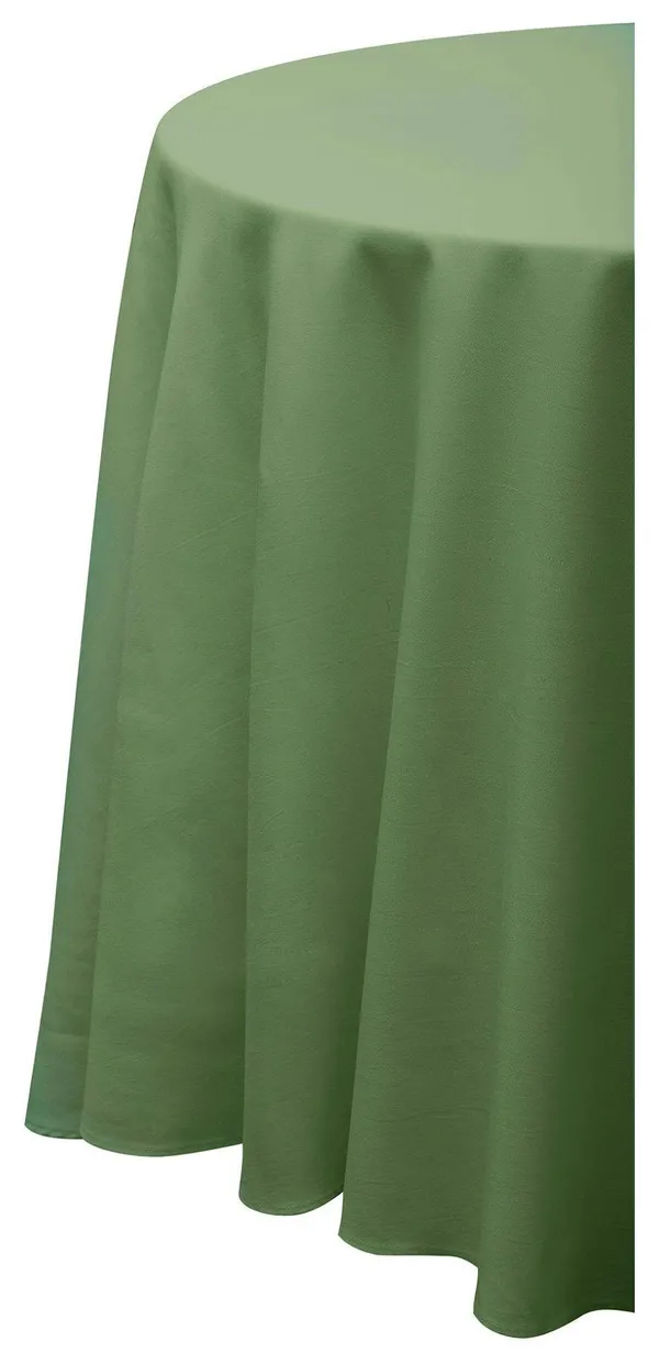 Скатерть круглая ГАБАРДИНОВАЯ Рондо оливковая #521