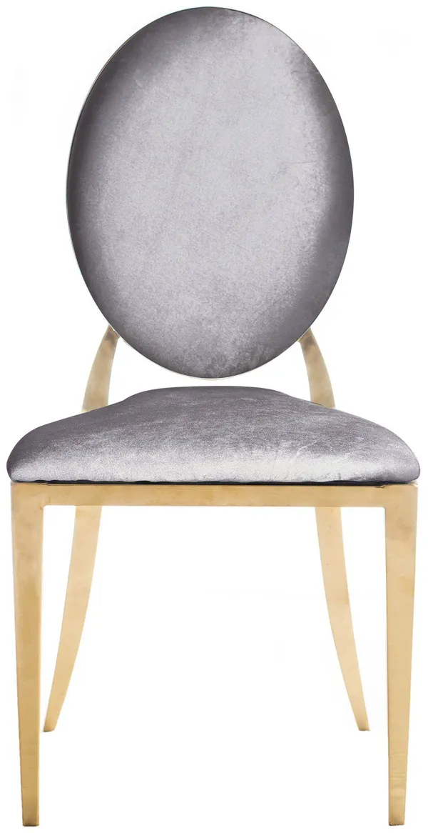 Стул золотой ДЮПОН пепельный #313