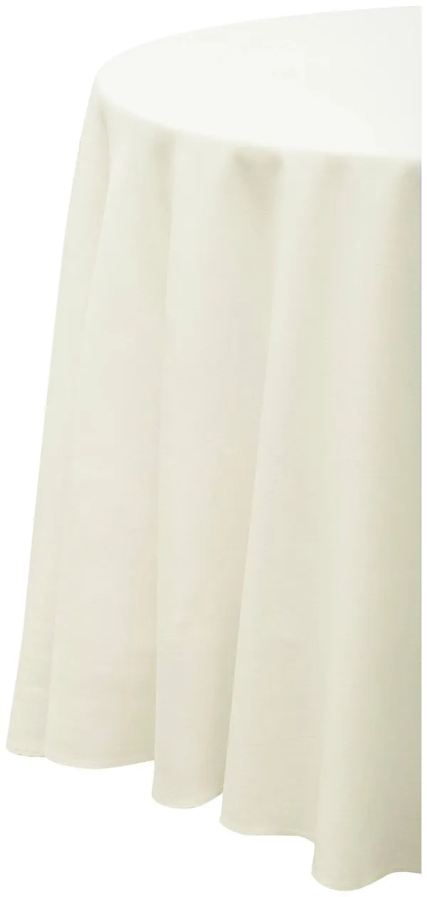 Скатерть круглая ГАБАРДИНОВАЯ Рондо айвори 1 #502