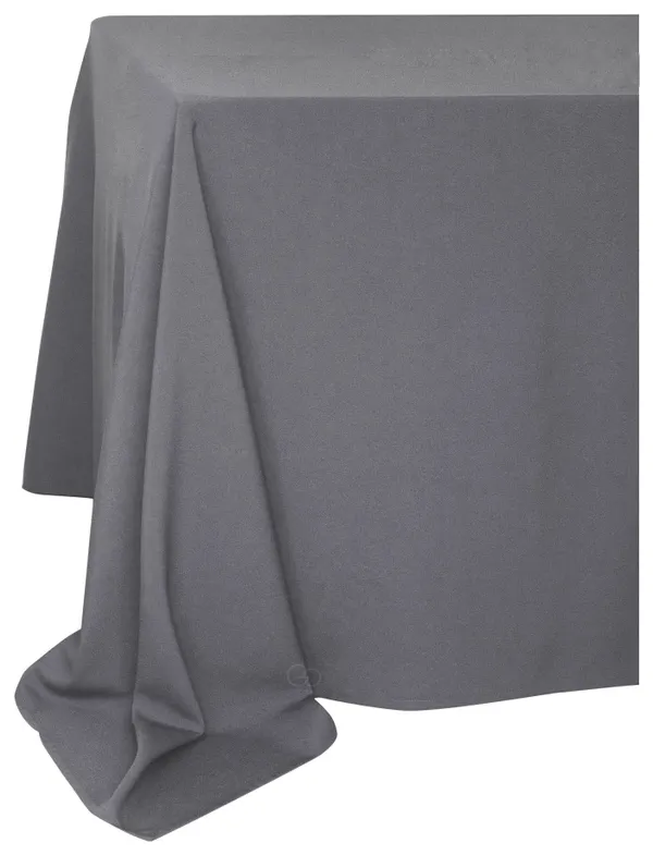 Скатерть прямоугольная ГАБАРДИНОВАЯ Рондо серая #528