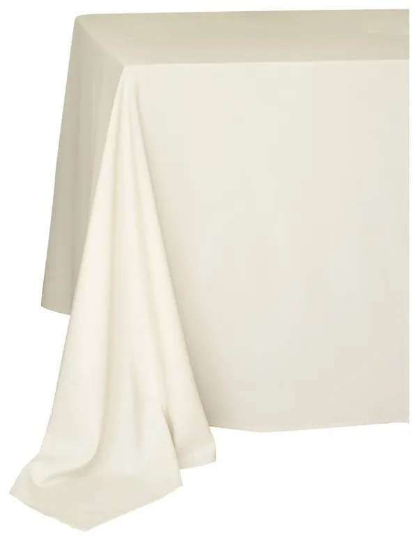Скатерть прямоугольная ГАБАРДИНОВАЯ Рондо айвори 1 УВЕЛИЧЕННАЯ #502