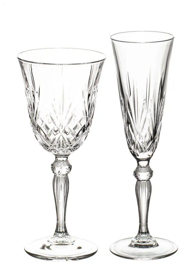 Набор из 2-х хрустальных бокалов ЭЙФМАН: для вина и шампанского | Go Rent