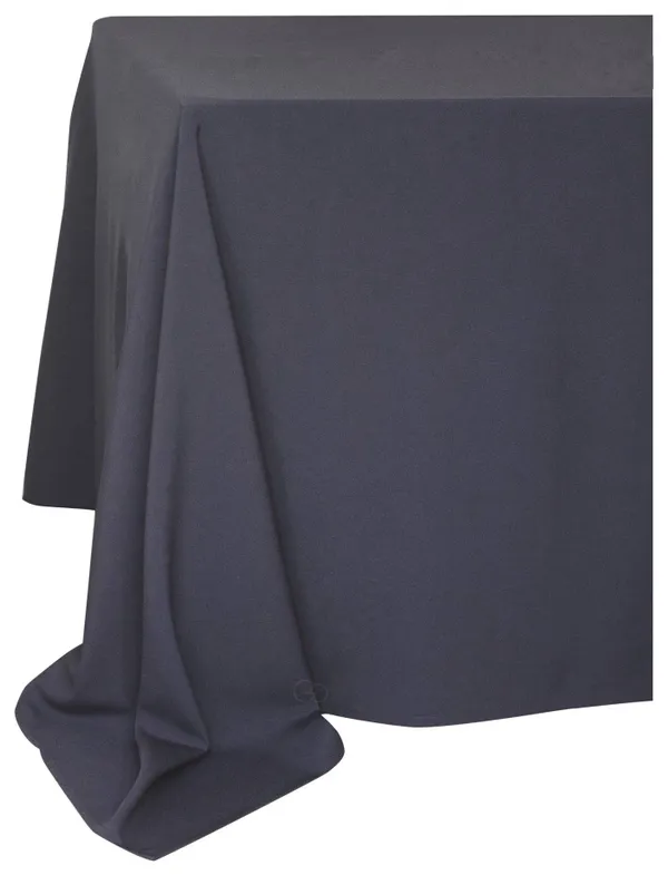 Скатерть прямоугольная ГАБАРДИНОВАЯ Рондо темно-серая #538