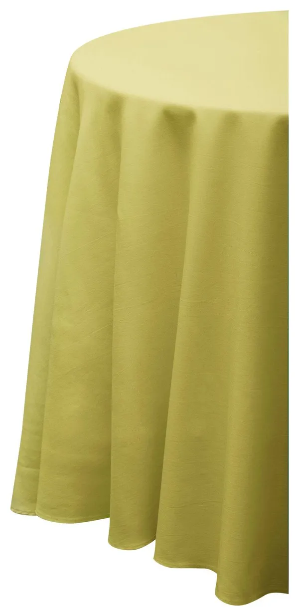 Скатерть круглая ГАБАРДИНОВАЯ Рондо горчичная #509