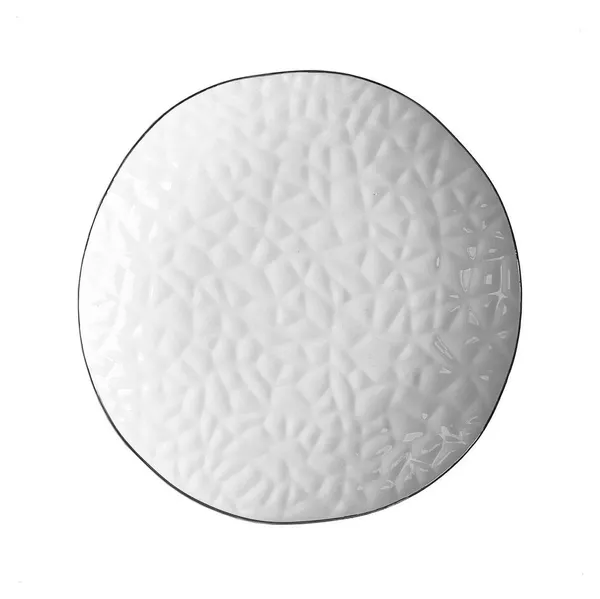 Тарелка КРИСП закусочная с серебряным кантом 21 см в аренду | Go Rent