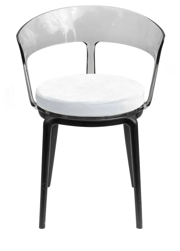 Аренда стул РУФФО дымчатый с айвори бархатной подушкой | Go Rent