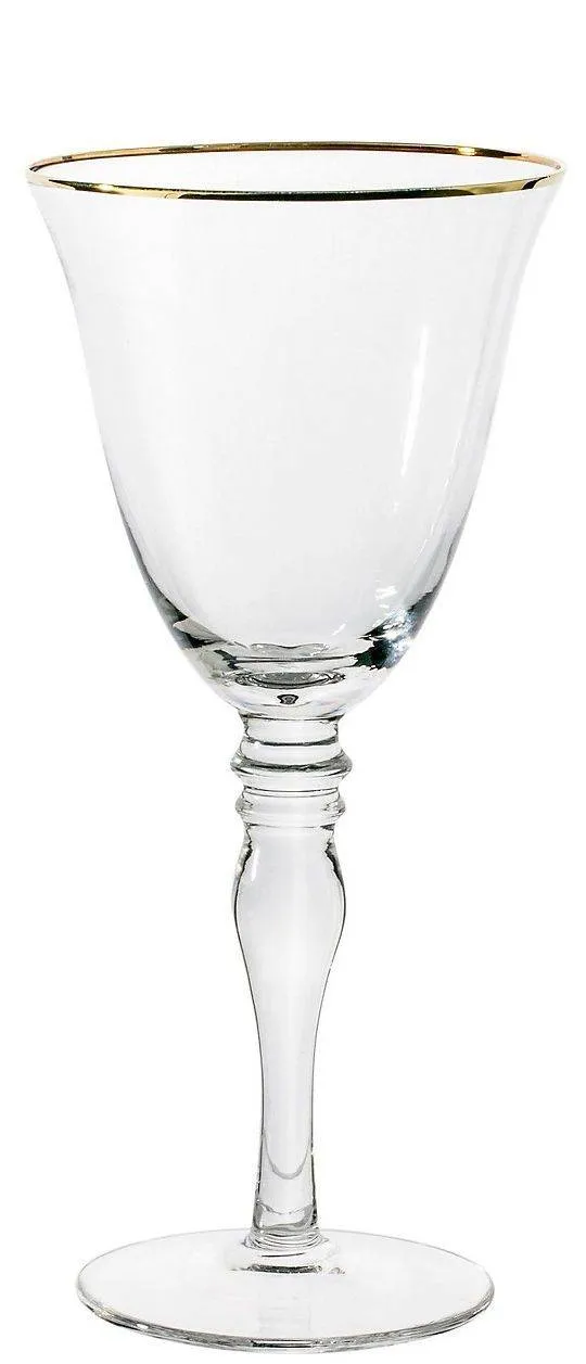 Бокал прозрачный с золотым кантом КИЛИАН 250 мл