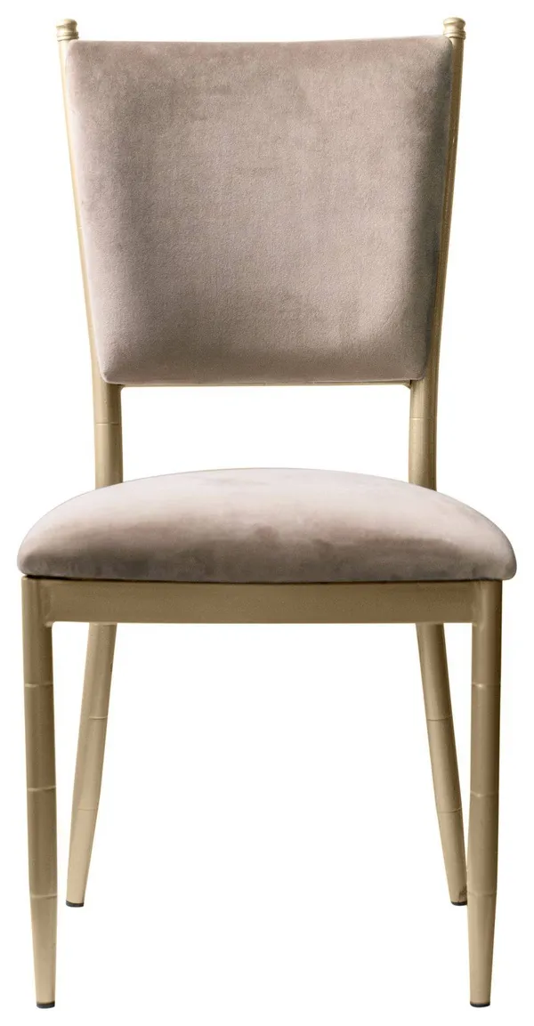 Аренда стул БРЭМ бежевый бархатный с золотом | Go Rent