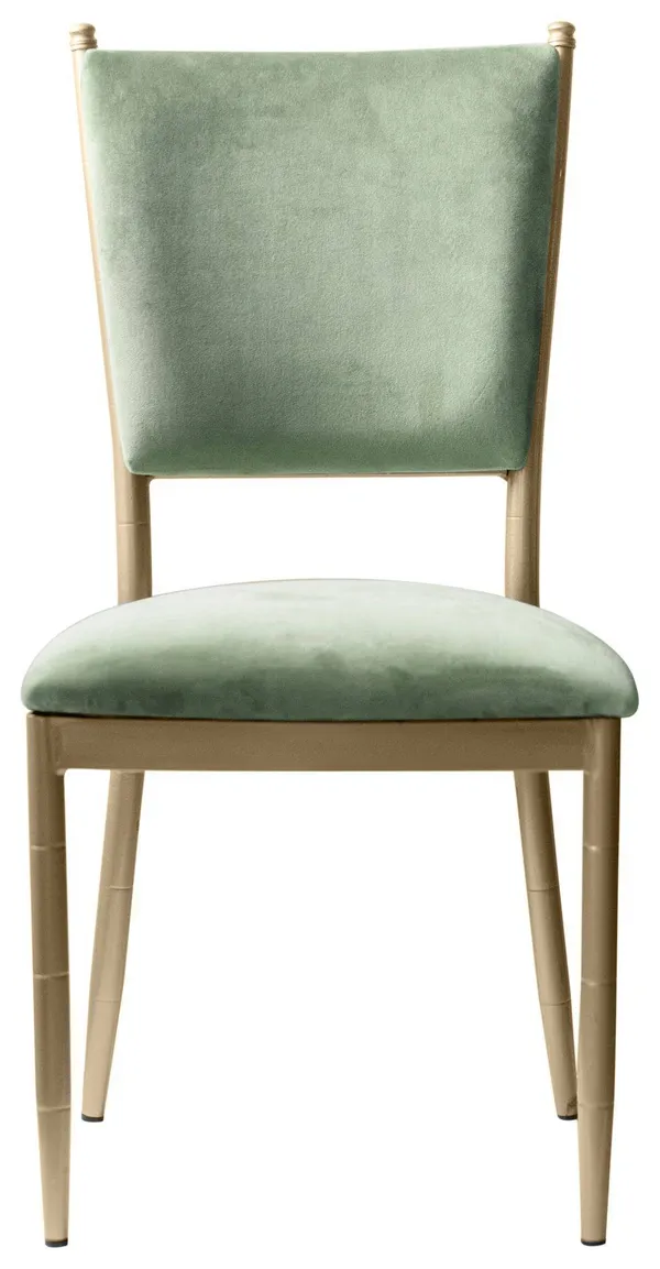 Стул золотой БРЭМ папоротниковый бархатный #412