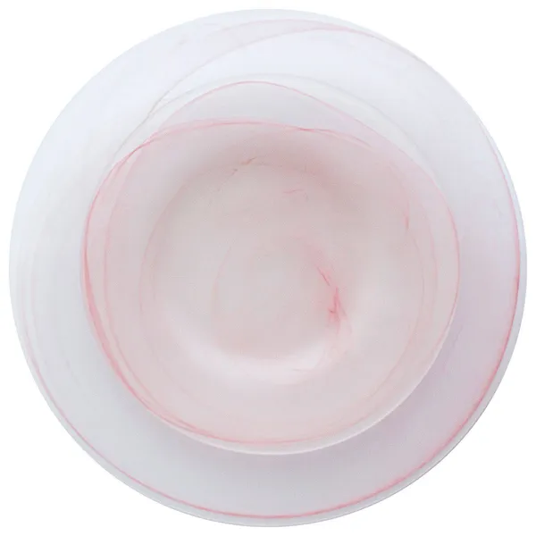 Тарелки АКВАРЕЛЬ розовые –  набор из 2