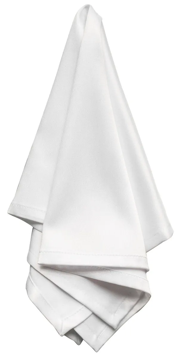 Салфетка АТЛАСНАЯ Нота БЕЛАЯ #201