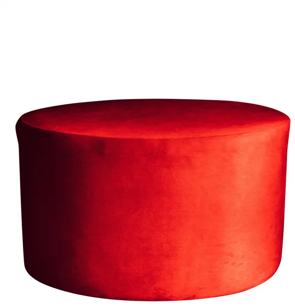 Пуф большой НОРМАН бархатный красный #323
