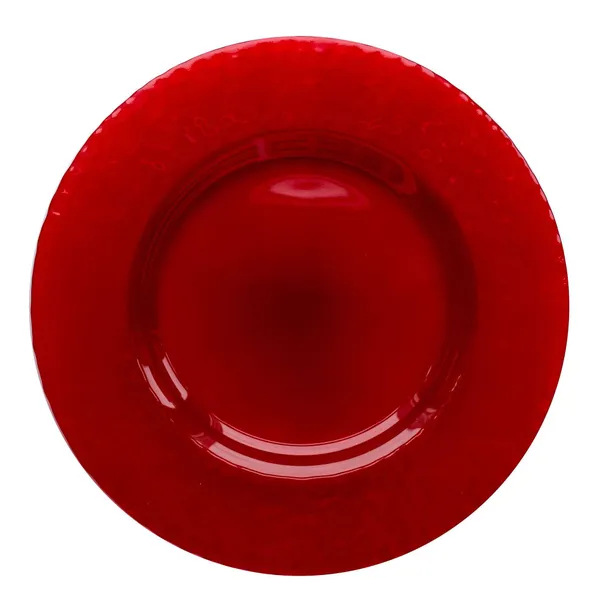 Тарелка ДАМРАУ подстановочная КРАСНАЯ