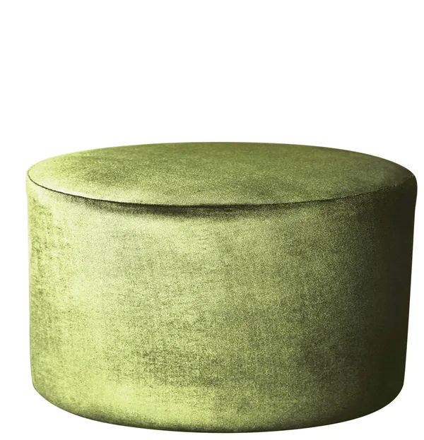 Пуф большой НОРМАН бархатный зеленый #315/#339