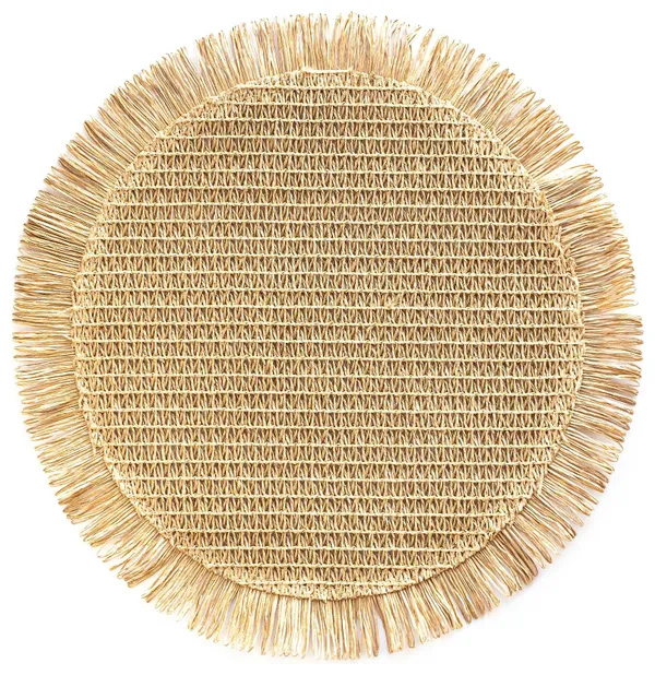 Медовый плейсмат ХАРМС из джута в аренду для сервировки | Go Rent 