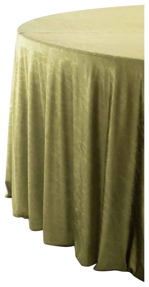 Скатерть ИЛЕР бархатная зелёная — атмосфера уюта и стиля