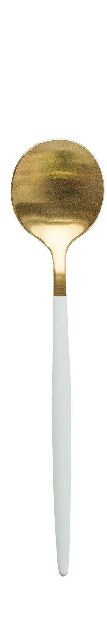 Приборы бело-золотые БЕЙКЕР – ложка ДЕСЕРТНАЯ