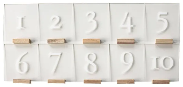 Номерки для стола РИТМ – КОМПЛЕКТ 1-10