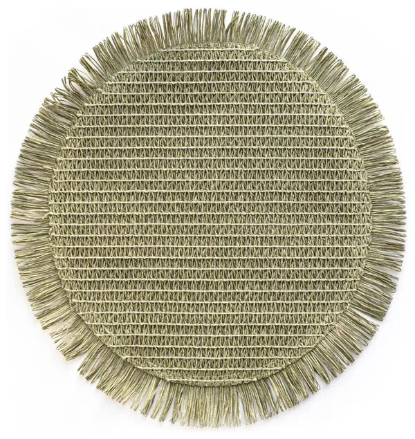 Оливковый плейсмат ХАРМС из джута в аренду для сервировки | Go Rent