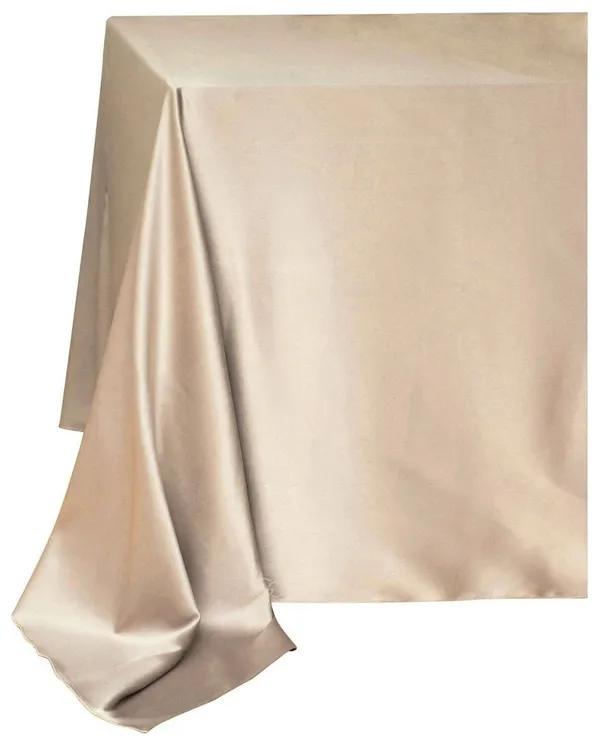 Скатерть прямоугольная АТЛАСНАЯ Аккорд БЕЖЕВАЯ #206