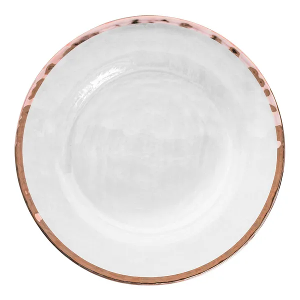 Тарелка ЭВРИДИКА подстановочная с МЕДНЫМ кантом