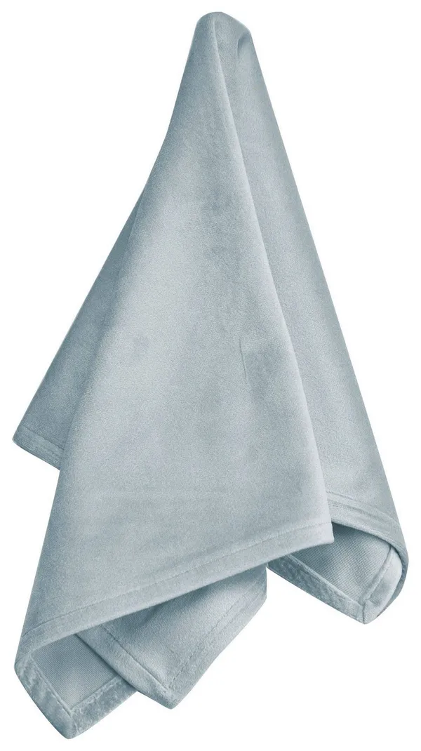 Серо-голубая бархатная салфетка ЛАРГО — прокат