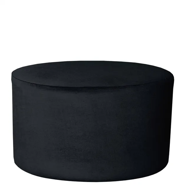Пуф большой НОРМАН бархатный черный #330