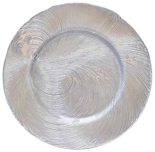 Тарелка МЕЛЬЕС подстановочная СЕРЕБРЯНАЯ