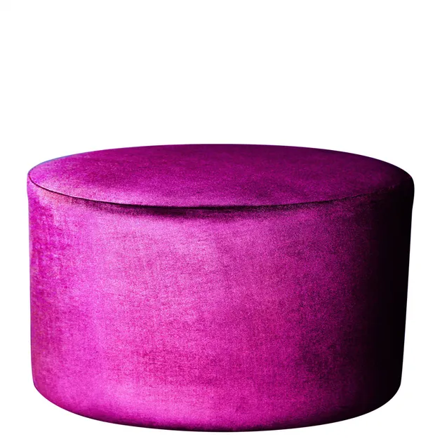Пуф большой НОРМАН бархатный фуксия #324