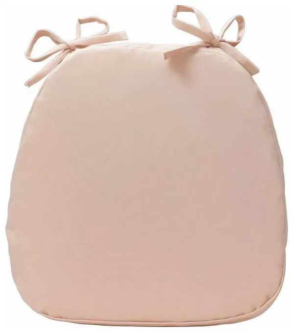 Мягкая ПОДУШКА для пластикового стула габардиновая пудровая #605