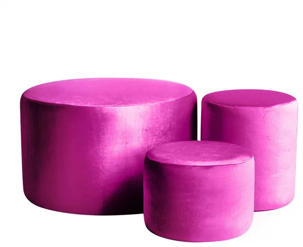 Пуфы НОРМАН фуксия – набор из 3 #324